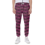 Pink African Ethnic Pattern Print Scuba Joggers