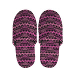 Pink African Ethnic Pattern Print Slippers