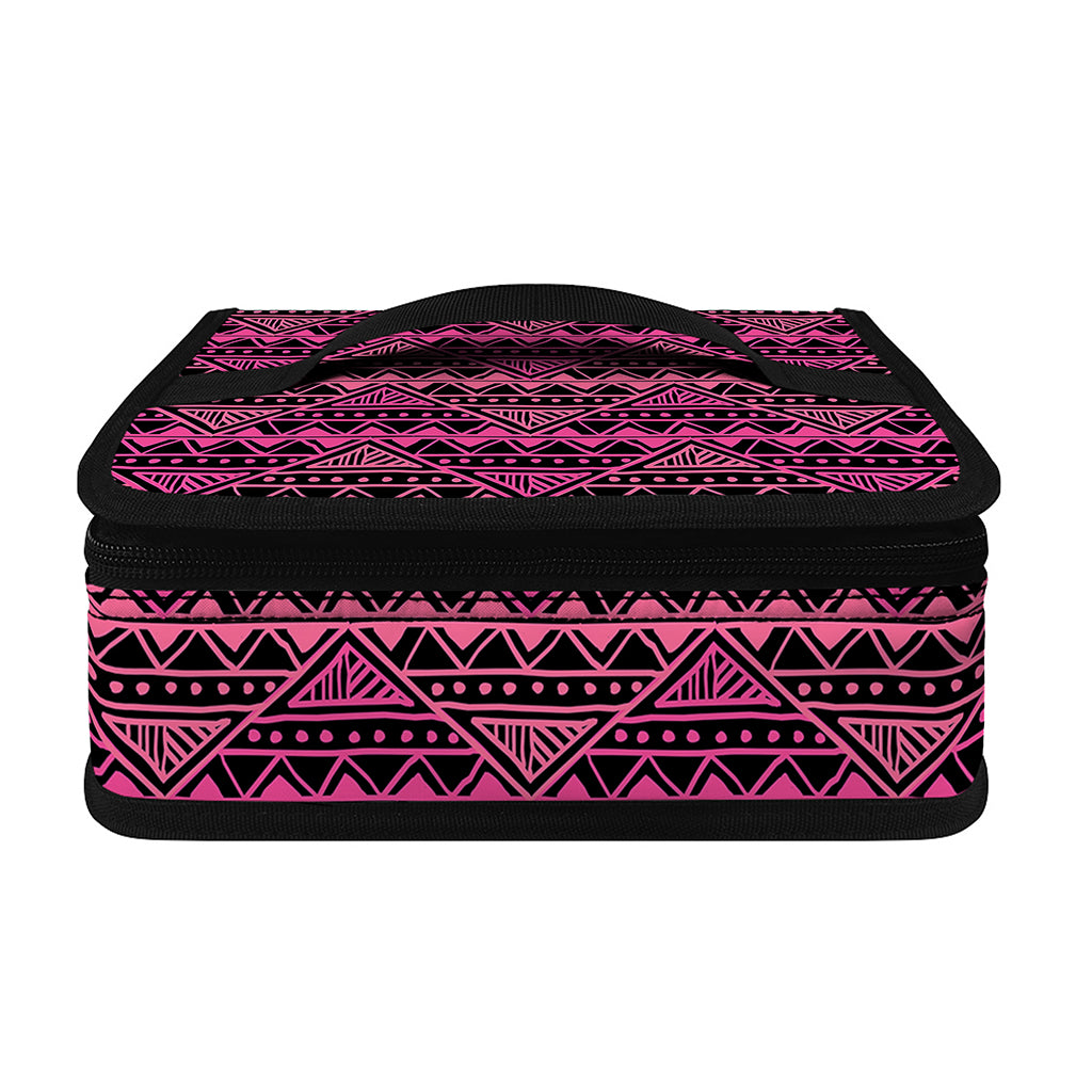 Pink African Ethnic Pattern Print Small Lunch Bag