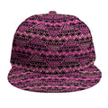 Pink African Ethnic Pattern Print Snapback Cap