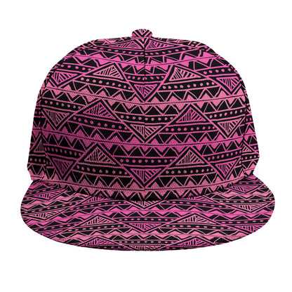 Pink African Ethnic Pattern Print Snapback Cap