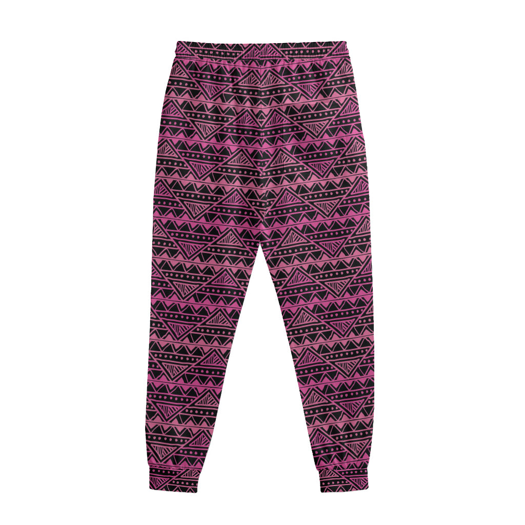 Pink African Ethnic Pattern Print Sweatpants