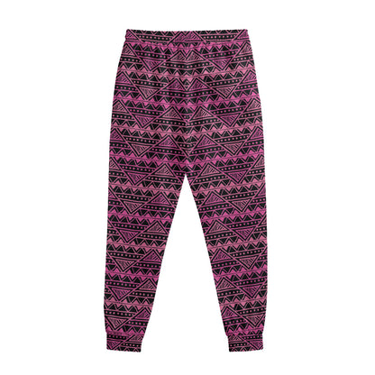Pink African Ethnic Pattern Print Sweatpants