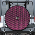 Pink African Ethnic Pattern Print Tire Cover With Camera Hole