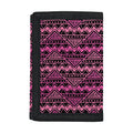 Pink African Ethnic Pattern Print Trifold Wallet