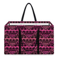 Pink African Ethnic Pattern Print Utility Tote Bag