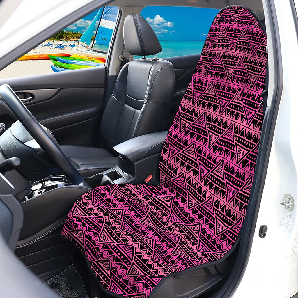 Pink African Ethnic Pattern Print Waterproof Car Seat Cover