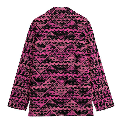 Pink African Ethnic Pattern Print Women's Blazer