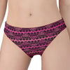 Pink African Ethnic Pattern Print Women's Panties