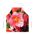 Pink Alstroemeria Print Adjustable Apron