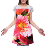 Pink Alstroemeria Print Adjustable Apron