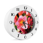 Pink Alstroemeria Print Alarm Clock