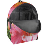 Pink Alstroemeria Print Backpack