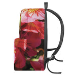 Pink Alstroemeria Print Backpack