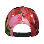 Pink Alstroemeria Print Baseball Cap