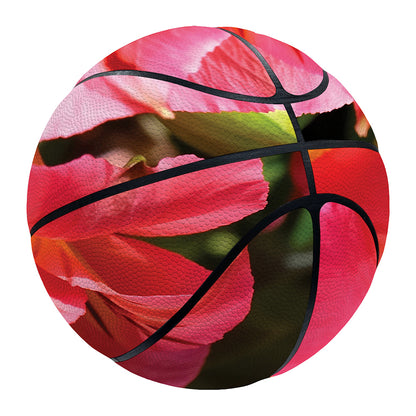 Pink Alstroemeria Print Basketball