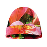 Pink Alstroemeria Print Beanie