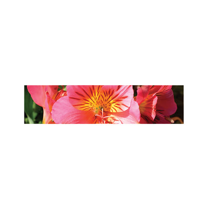 Pink Alstroemeria Print Bed Runner