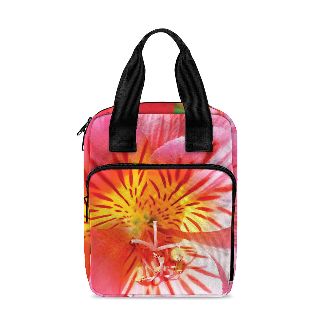 Pink Alstroemeria Print Bible Tote Bag