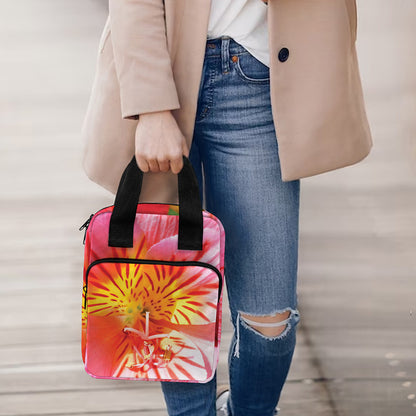 Pink Alstroemeria Print Bible Tote Bag