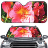 Pink Alstroemeria Print Car Windshield Sun Shade