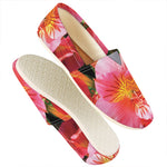 Pink Alstroemeria Print Casual Shoes
