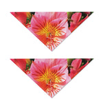 Pink Alstroemeria Print Dog Bandana