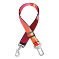 Pink Alstroemeria Print Dog Seat Belt