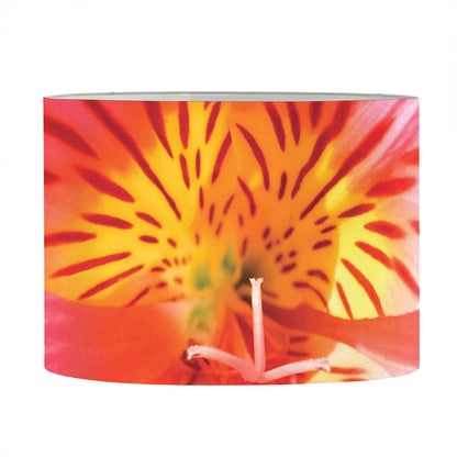 Pink Alstroemeria Print Drum Lamp Shade