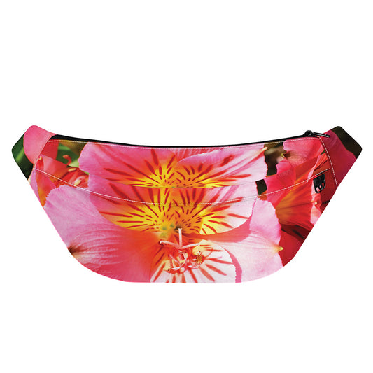 Pink Alstroemeria Print Fanny Pack
