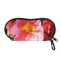 Pink Alstroemeria Print Glasses Case