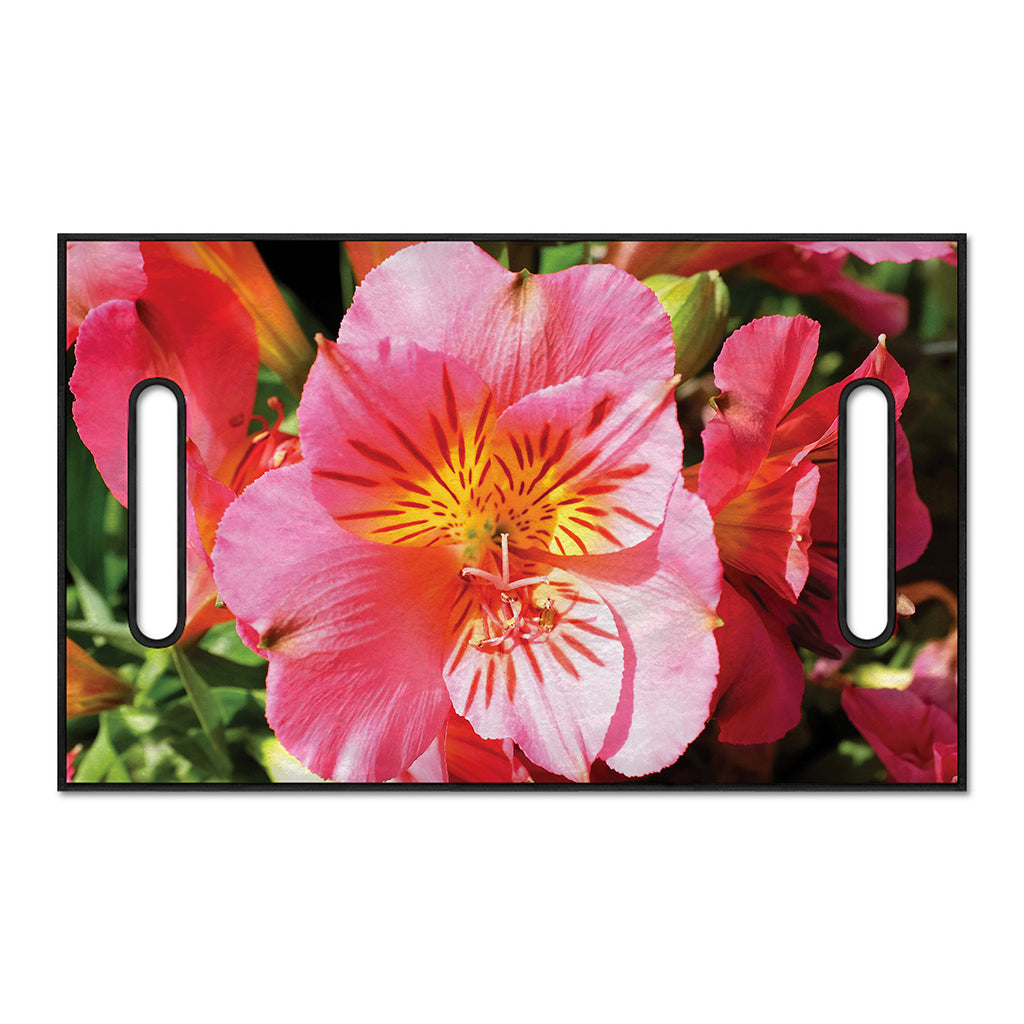 Pink Alstroemeria Print Golf Cart Seat Cover