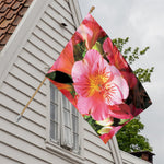 Pink Alstroemeria Print House Flag