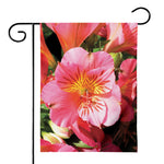 Pink Alstroemeria Print House Flag