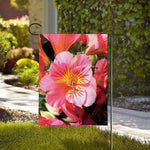 Pink Alstroemeria Print House Flag