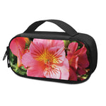Pink Alstroemeria Print Insulin Cooler Travel Case