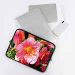 Pink Alstroemeria Print Laptop Sleeve