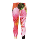 Pink Alstroemeria Print Men's leggings