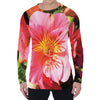 Pink Alstroemeria Print Men's Long Sleeve T-Shirt