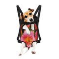 Pink Alstroemeria Print Pet Carrier Backpack