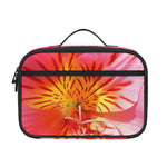 Pink Alstroemeria Print Portable Lunch Bag