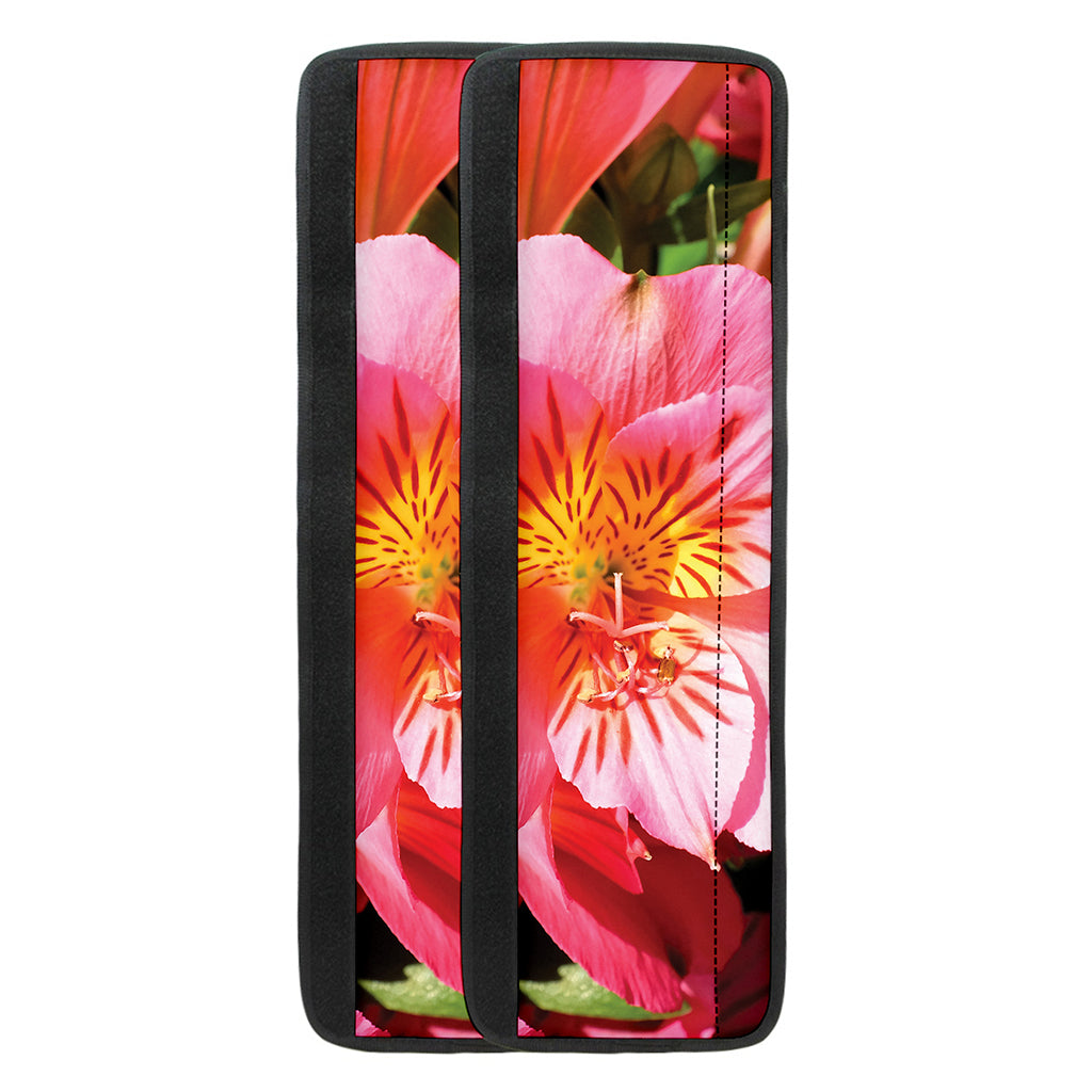 Pink Alstroemeria Print Refrigerator Handle Covers