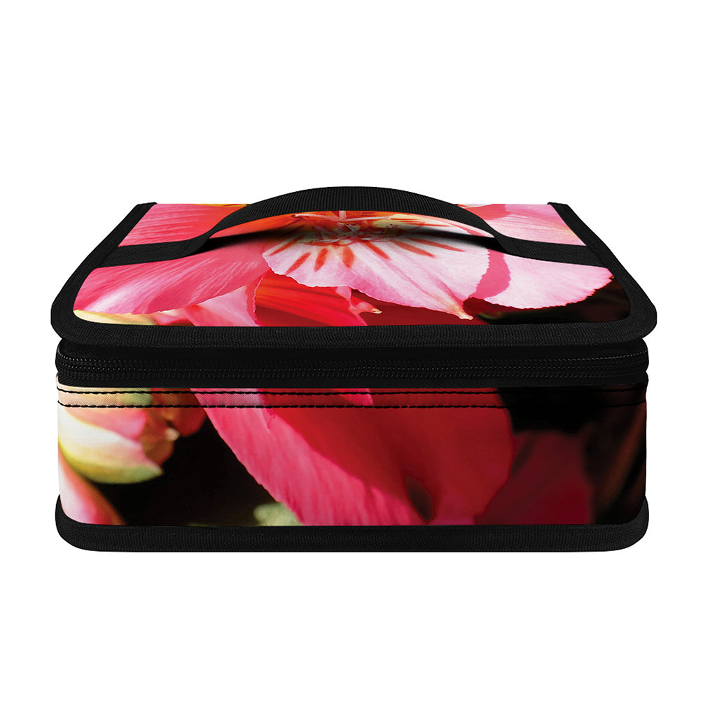 Pink Alstroemeria Print Small Lunch Bag
