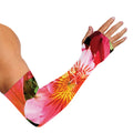 Pink Alstroemeria Print Sun Protection Arm Sleeves