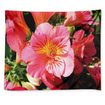 Pink Alstroemeria Print Tapestry