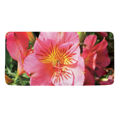 Pink Alstroemeria Print Towel