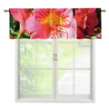 Pink Alstroemeria Print Window Valance