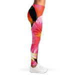 Pink Alstroemeria Print Women's Leggings