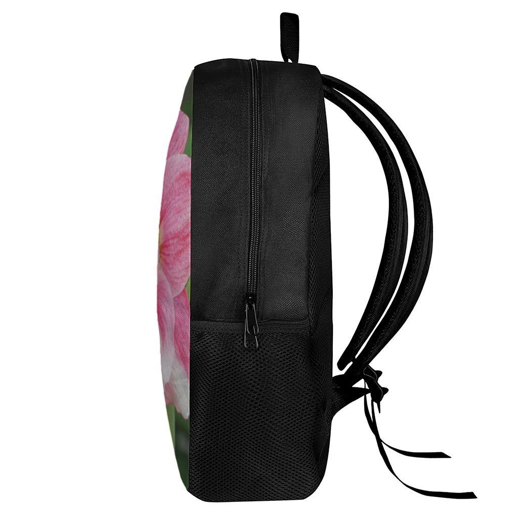 Pink Amaryllis Print 17 Inch Backpack