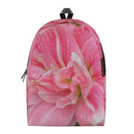 Pink Amaryllis Print Backpack